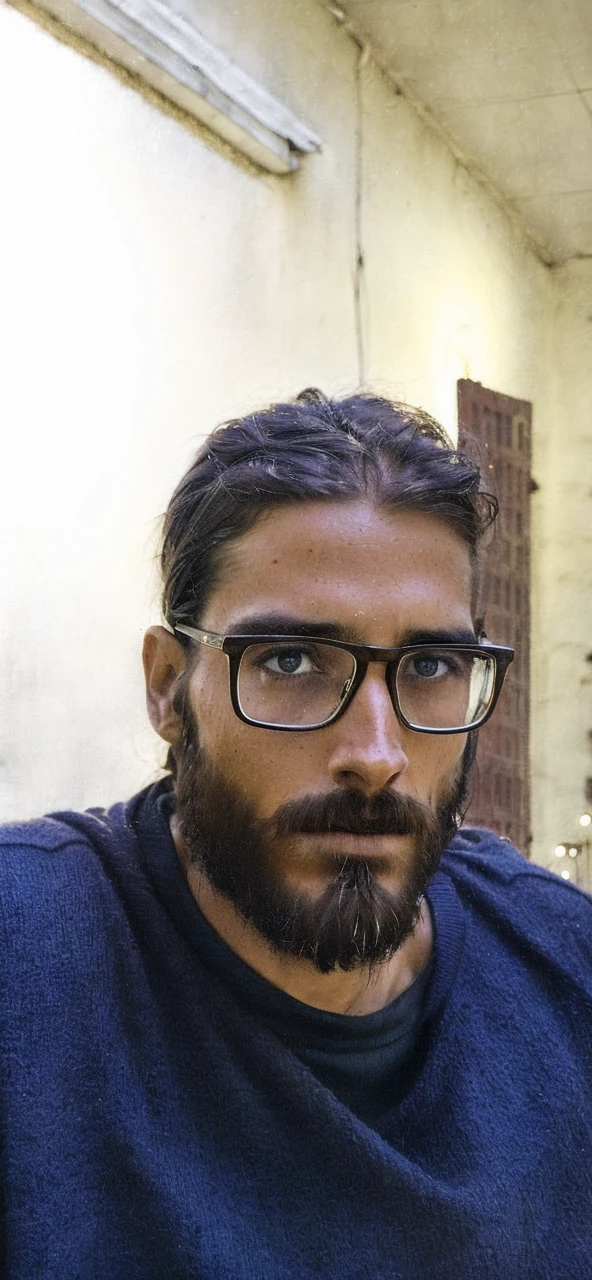 portrait of modern day Jesus, cinematic lighting, depth of field, bokeh, realism, photorealistic, hyperrealism, professional photography, uhd, dslr, hdr