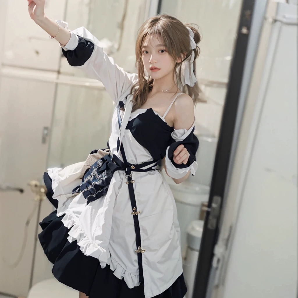 "8K, Best Quality, Masterpiece Level, Ultra High Resolution, Strong Realism (1.4), Original Photo, Strong Texture of Real Skin Details (1.3), Outstanding Imitation Film Texture (1.3), Selfie Angle, 1 Girl, Beautiful Eyes and Delicate Facial Close-up, Masterpiece Level, Excellent Image Quality, Upper Body Close-up, Direct Look Camera."