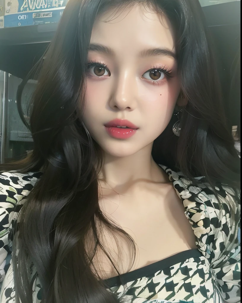 a close up of a woman with long hair wearing a black and white dress, jennie blackpink, jossi do blackpink, Parque Roseanne do Blackpink, sun yunjoo, Retrato de Jossi de Blackpink, Heonhwa Choe, Jaeyeon Nam, Jinyoung Canela, Parque Ji-min, jisoo do blackpink, Jisoo do Blackpink, Gongbi, tzuyu from twice