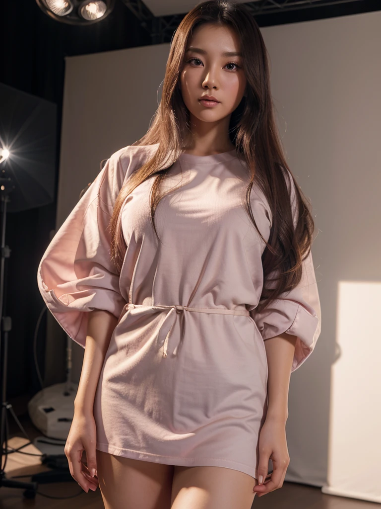 Highest quality, (Beautiful nurse:1.2)、Back view、Leaning forward、Shoot from behind、looking at the camera、Larger breasts、Embarrassed、Open clothes、Cleavage、Lift up your skirt