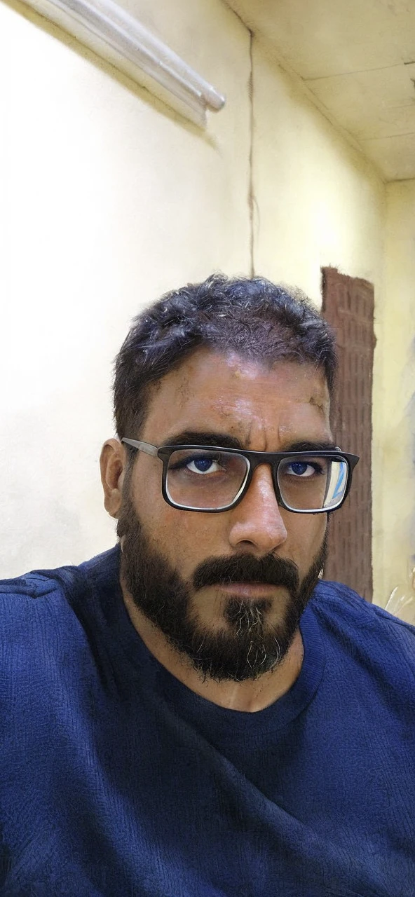 strong muscular man, street angry, backpack, epic realistic, photo, faded, complex stuff around, intricate background, soaking wet, neutral colors, ((((hdr)))), ((((muted colors)))), intricate scene, artstation, intricate details, vignette