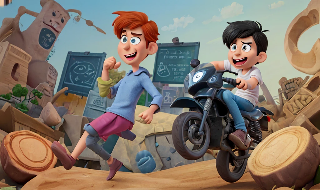 turn the image into a cartoon ,