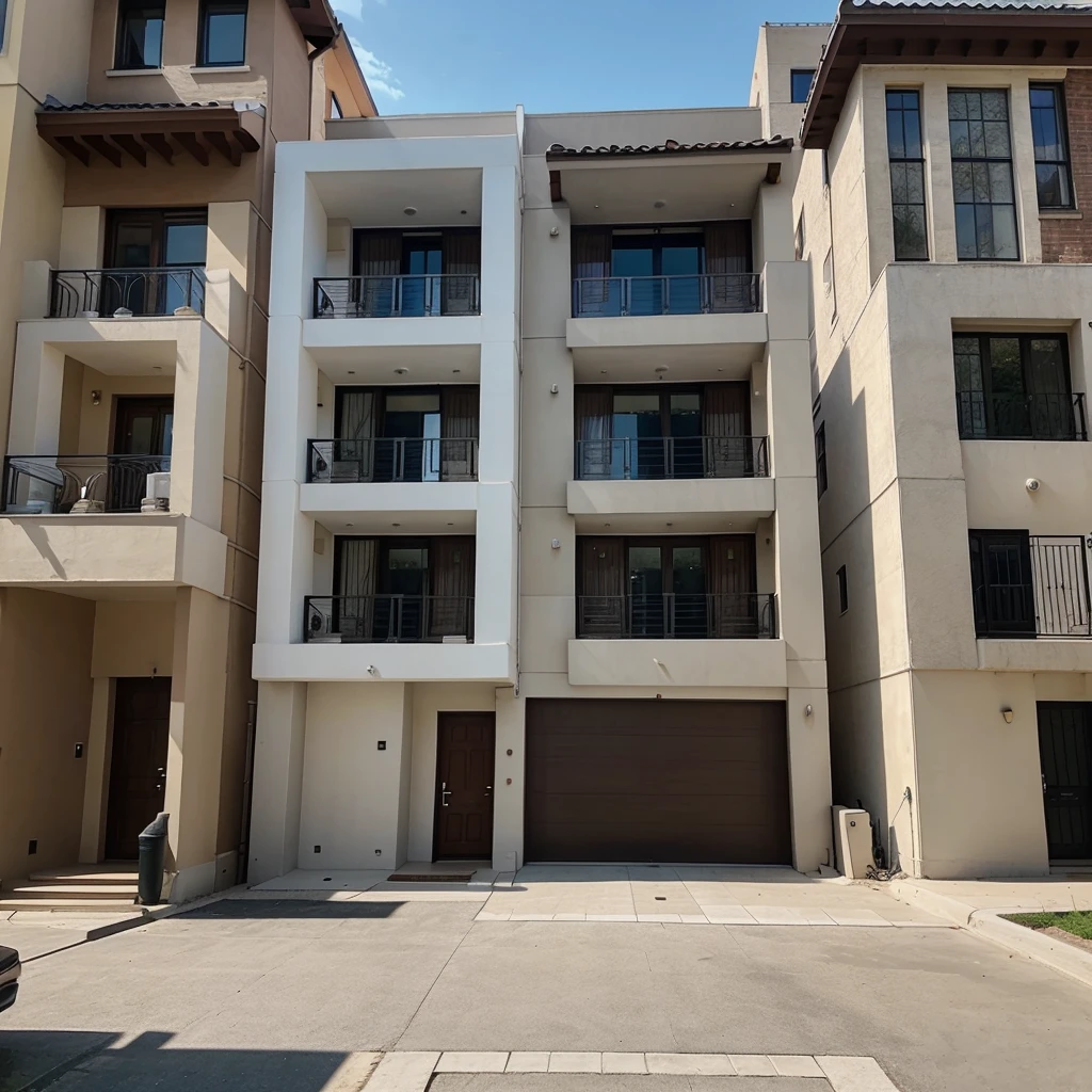 Project of a townhouse