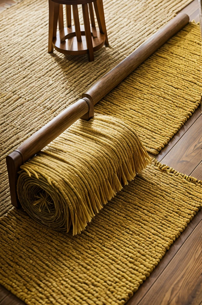 Broom with floor cloth