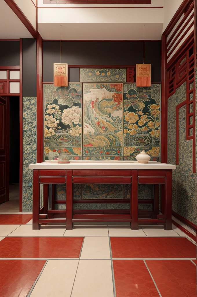 Chinese culture inspired tiles
