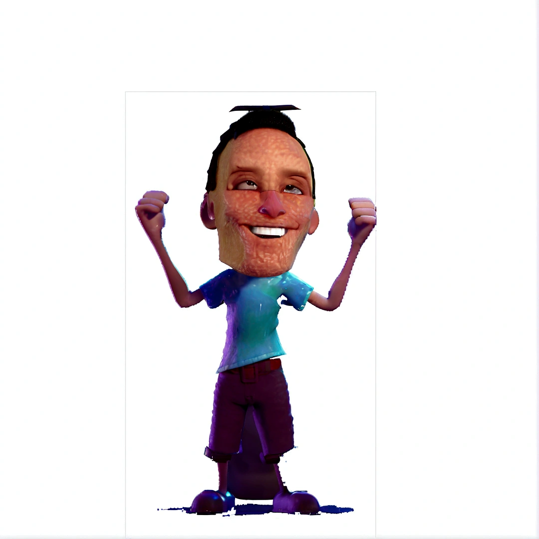 a happy and cute boy with short hair, wearing a space costume, , White background, the , tom, Pixar-style, ....3d, Cartoon s, face detailed, asymmetric 16k