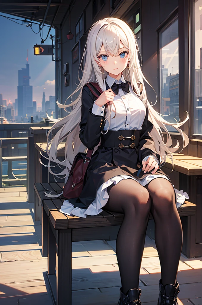 girl sitting in Moskvich 412