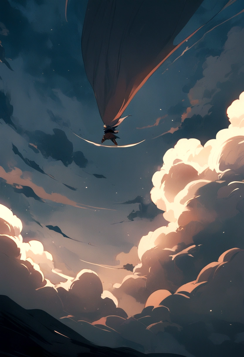 Between the magnificent sea of clouds，Unpredictable clouds rush in torrents，The high and low are constantly changing。One of the witches rushed out of the clouds on a broomstick，Drifting away，Mysterious and magical。 --auto