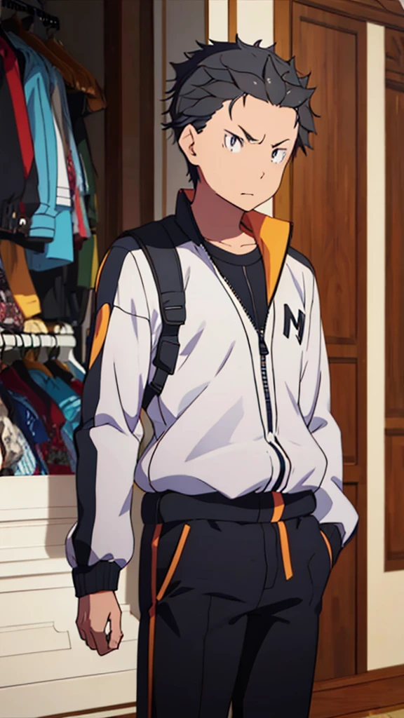 Subaru with intimidating clothes