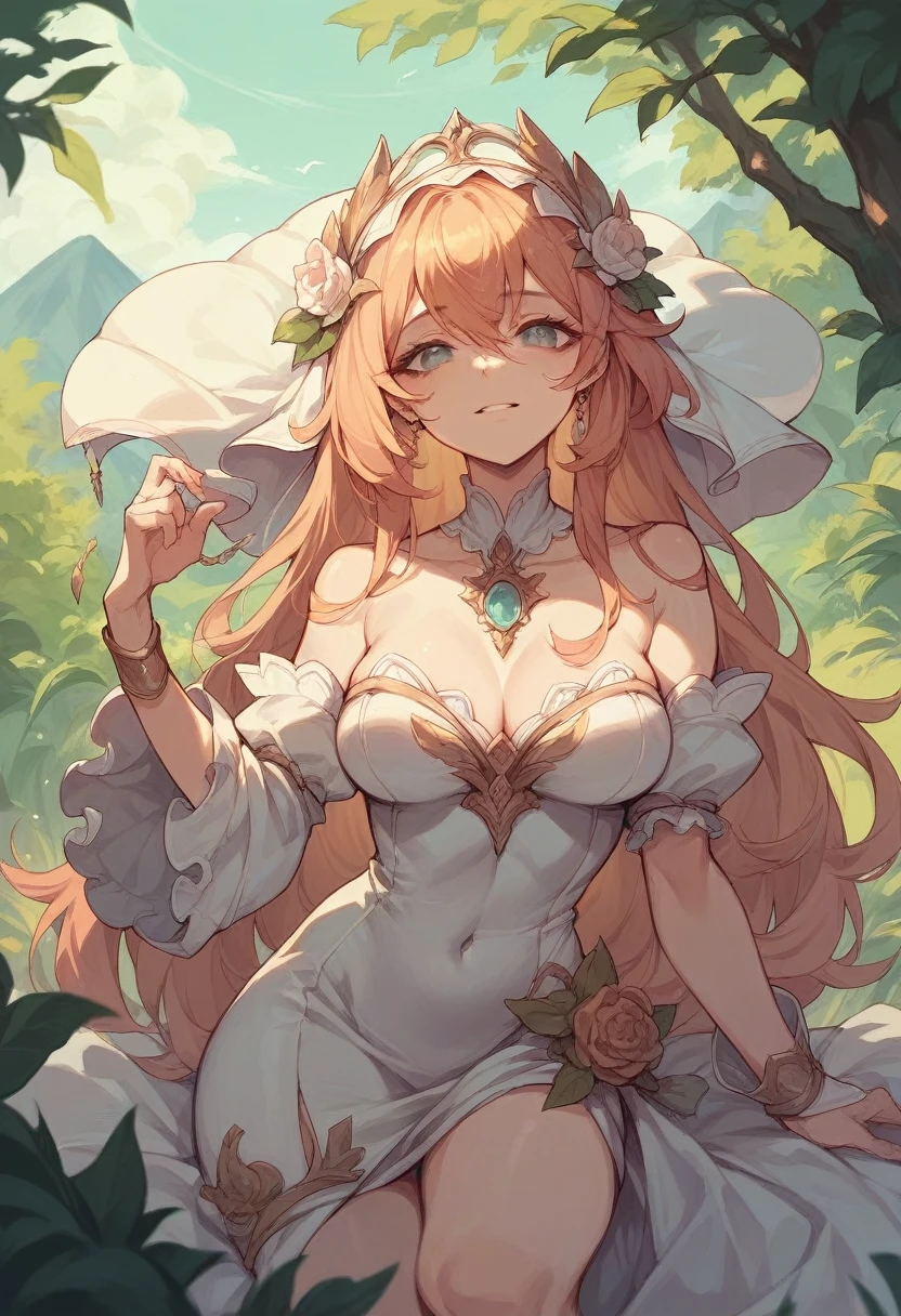 Girl, with powwr of sun and lightness