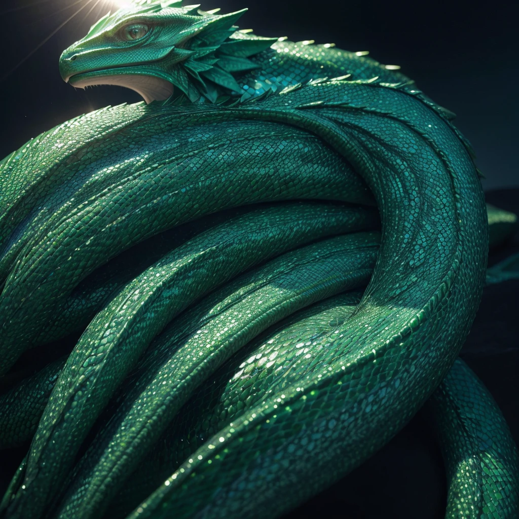Imagine an emerald green dragon, its scales shine like diamonds as they capture the sun's rays. Its vast wings cut the air with elegance and precision. The dragon's eyes shine with ancient wisdom, reflecting centuries of accumulated knowledge. Your breath, a soft blue fire like a candle, Warms the hearts of all who see it. This dragon isn't just a fantasy figure; He personifies strength, the beauty and exceptional determination of the college's best medical class.