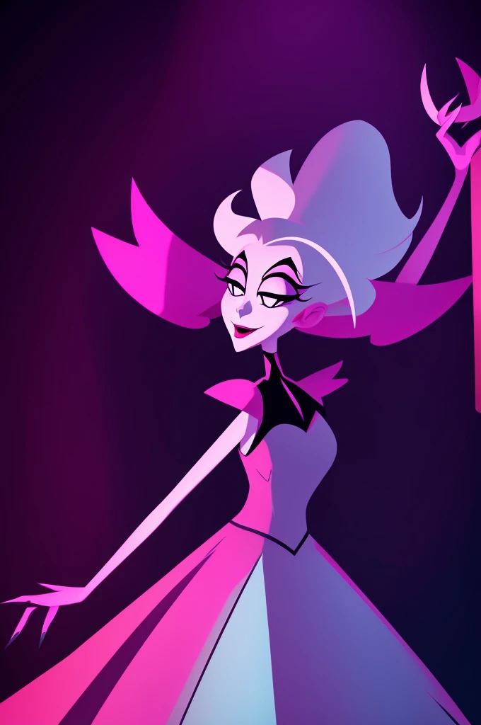 Angel Dust from the Hazbin Hotel series. animated art