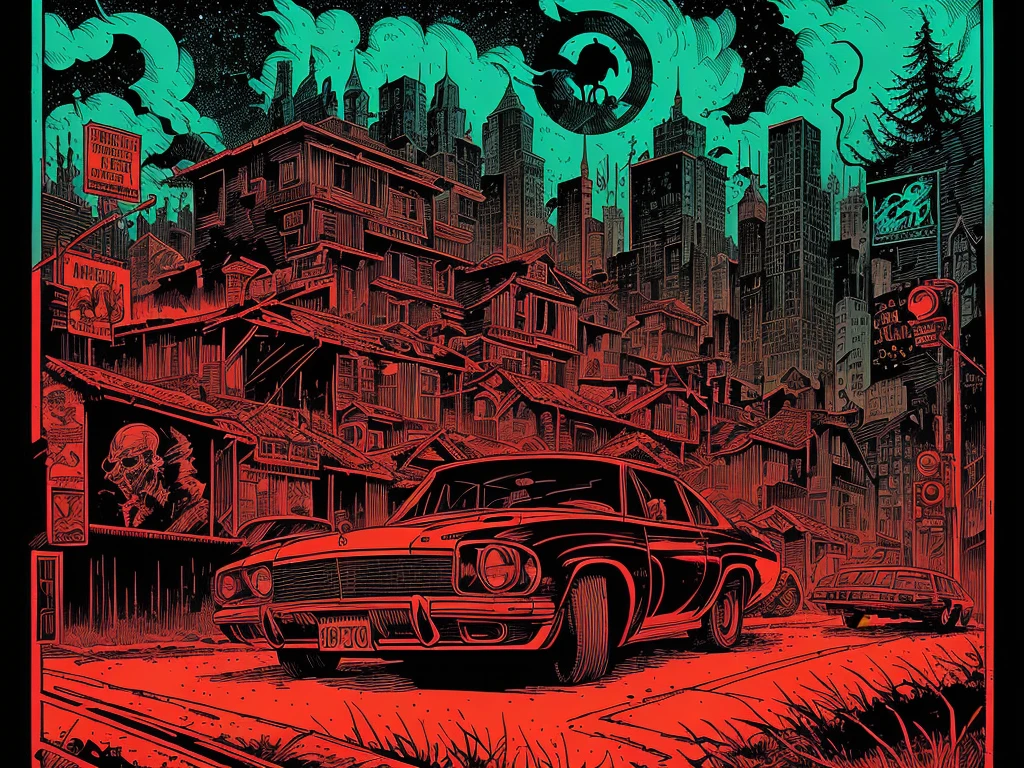 horror illustration, by Tim Doyle, martin ansin, detailed art in color, by Zoran Mušič, illustrative!!, horror artwork, album art,
