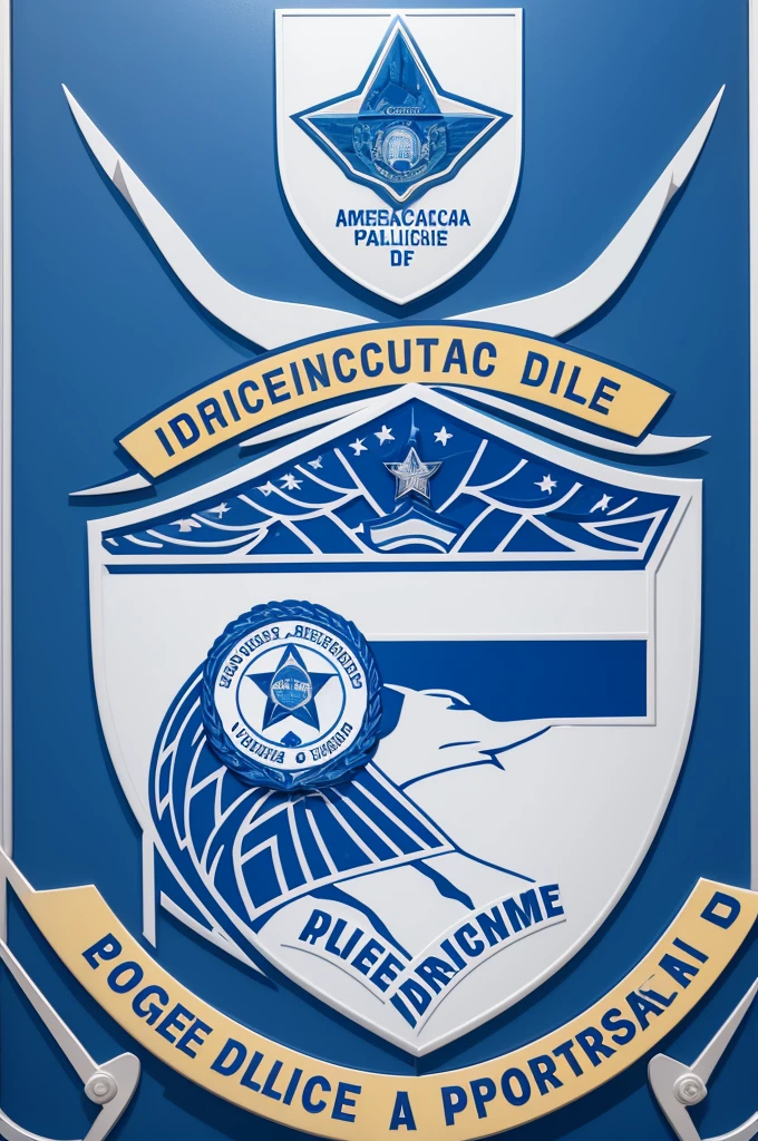 Uma logo com base na logo da policia americana, com a sigla A.V.P.D, que significa Alta Valley Police Derpartmt