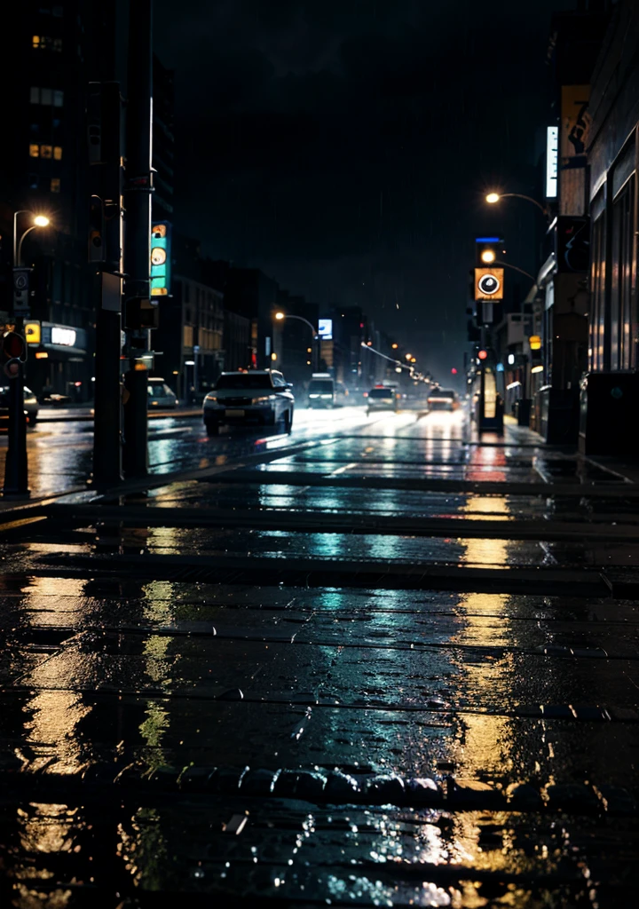New york, ultra realistic, hard rain, wallpaper