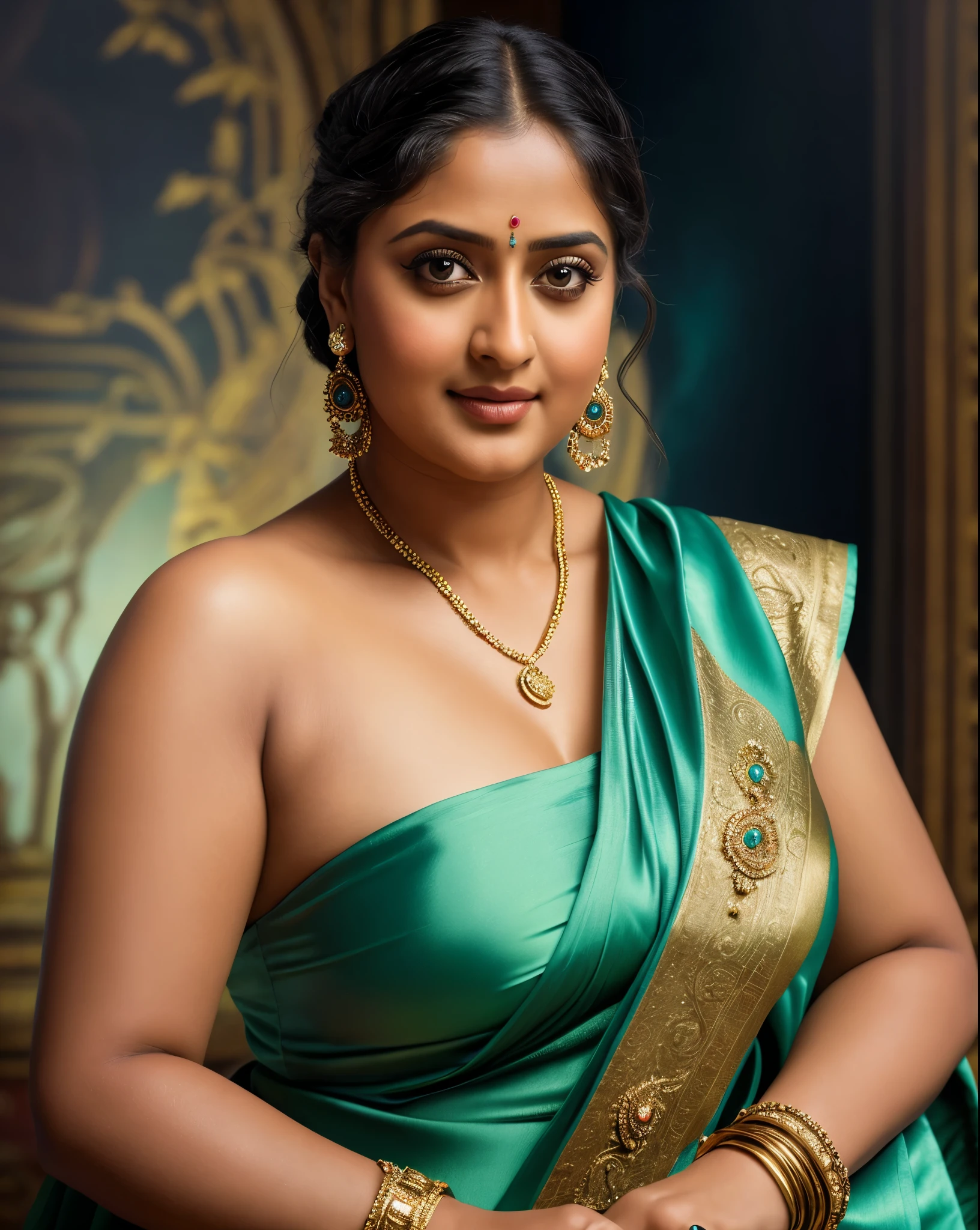 Looks like Anushka Shetty, Masterpiece, Best quality, high clarity eyes, beautifully styled hair, critically flawless,sharp picture, Full portrait, High pixels, perfect face, perfect eyes, beautiful face, perfect hands,perfect fingers, in Peter Paul Rubens style, by Peter Paul Rubens, baroque style, acrylic on canvas, highly detailed, description: "Create a nymph inspired by the tales of Greek or Roman mythology, embodying the essence of a natural element or location, and possessing a unique ability or trait that sets her apart."