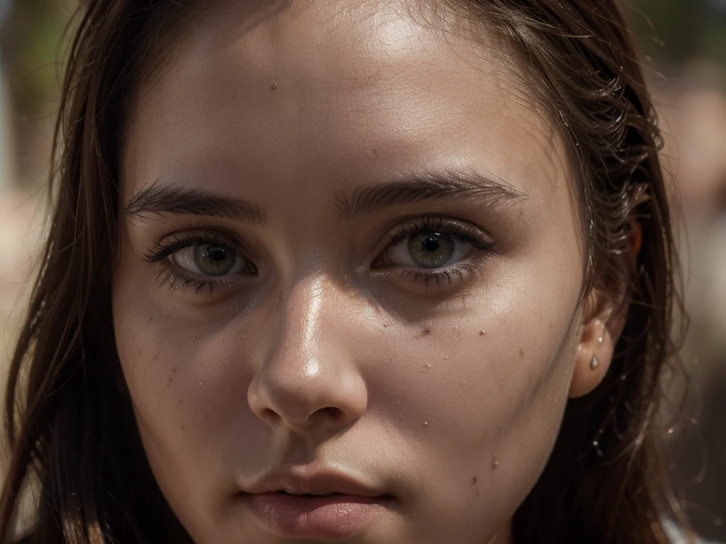 8K, Best Quality, Masterpiece, Ultra High Resolution, (Realism: 1.4), Original Photo, (Realistic Skin Texture: 1.3), (Film Grain: 1.3), (Selfie Angle), 1 Girl, Beautiful Eyes and Face Details, Masterpiece, Best Quality, Close-up, Upper Body, Looking at the Viewer