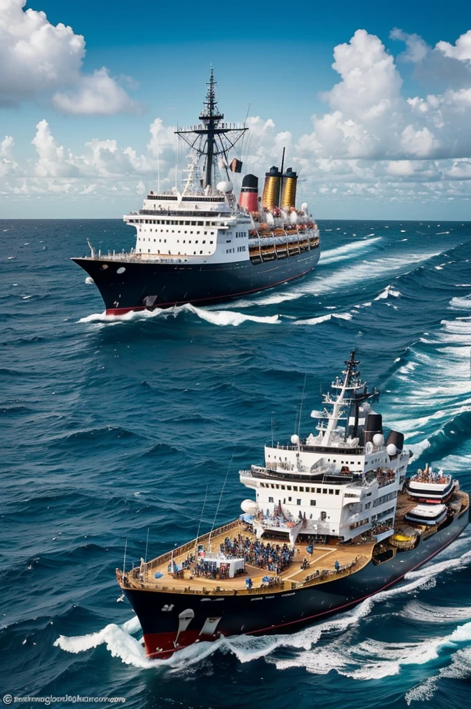Imagine Colombia as a ship in the middle of a rough sea, with some people celebrating on the deck (representing the benefits of neoliberalism) and others fighting against the waves (symbolizing the challenges and inequalities). Sounds like a powerful image that would capture the complexity of the situation!! What else would you add to this cartoon??