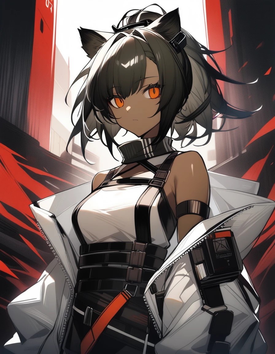 1boy, ebony \(arknights\), arknights