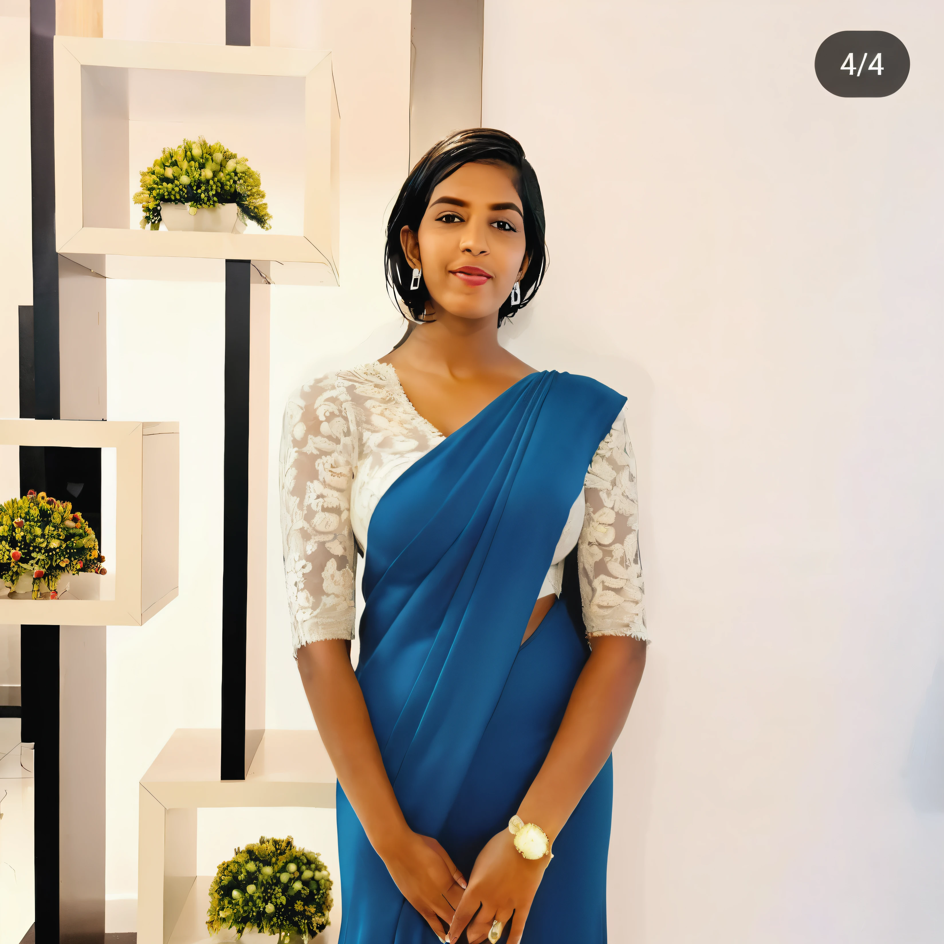 Change dress colour to black,make big ,