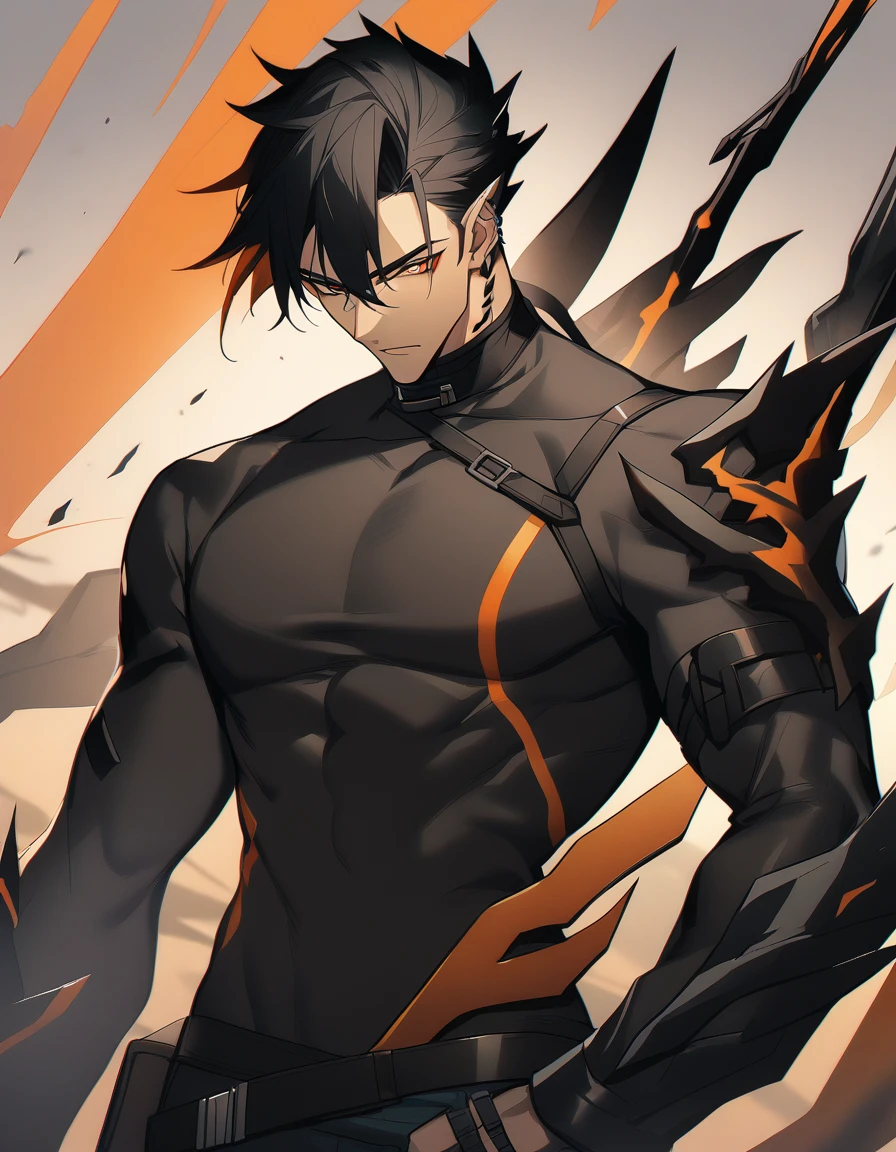 1boy, flamebringer \(arknights\), arknights