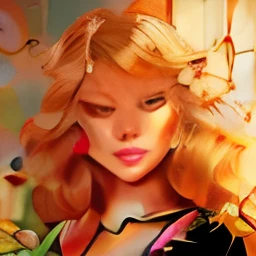 a painting of a woman with blonde hair and earrings, portrait of taylor swift, stunning art style, digital art style, 8k stunning artwork, in style of digital illustration, taylor swift face, digital cartoon painting art, digital painting style, stunning digital illustration, exquisite digital illustration, gorgeous digital painting, glossy digital painting, 8k high quality detailed art, style digital painting