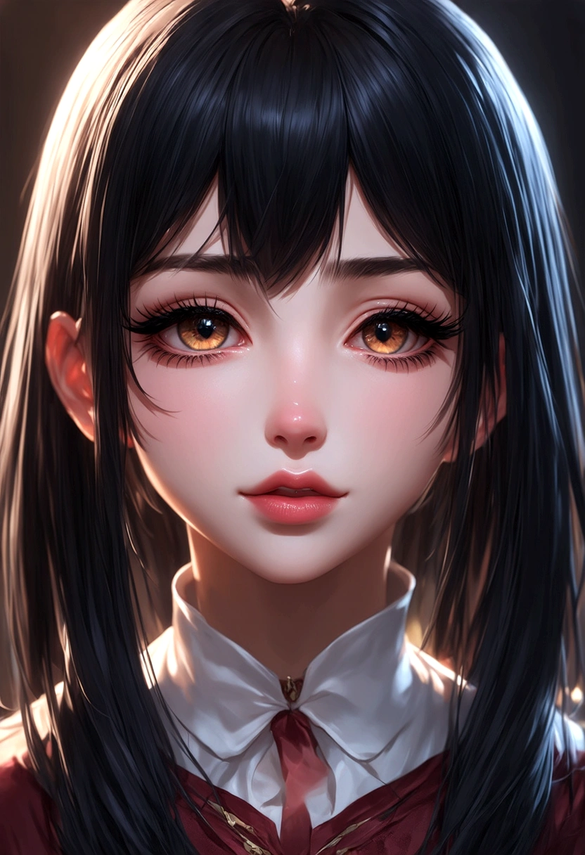 a mimic girl,1girl,beautiful detailed eyes,beautiful detailed lips,extremely detailed eyes and face,long eyelashes,anime style,fantasy,highly detailed,intricate details,digital painting,exquisite,elegant,ethereal,soft lighting,(best quality,8k,highres,masterpiece:1.2),ultra-detailed,(realistic,photorealistic,photo-realistic:1.37),volumetric lighting,cinematic lighting,vivid colors,warm color palette