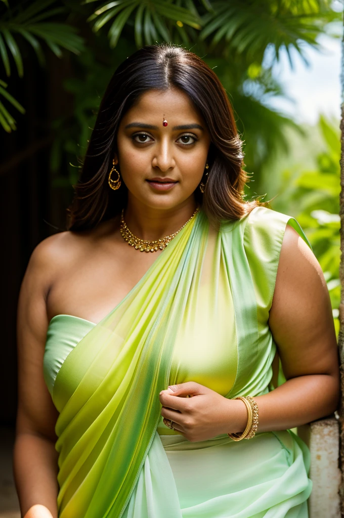 Looks like Anushka Shetty, Masterpiece, Best quality, high clarity eyes, beautifully styled hair, critically flawless,sharp picture, Full portrait, High pixels, perfect face, perfect eyes, beautiful face, perfect hands,perfect fingers, in Peter Paul Rubens style, by Peter Paul Rubens, baroque style, acrylic on canvas, highly detailed, description: "Create a nymph inspired by the tales of Greek or Roman mythology, embodying the essence of a natural element or location, and possessing a unique ability or trait that sets her apart."