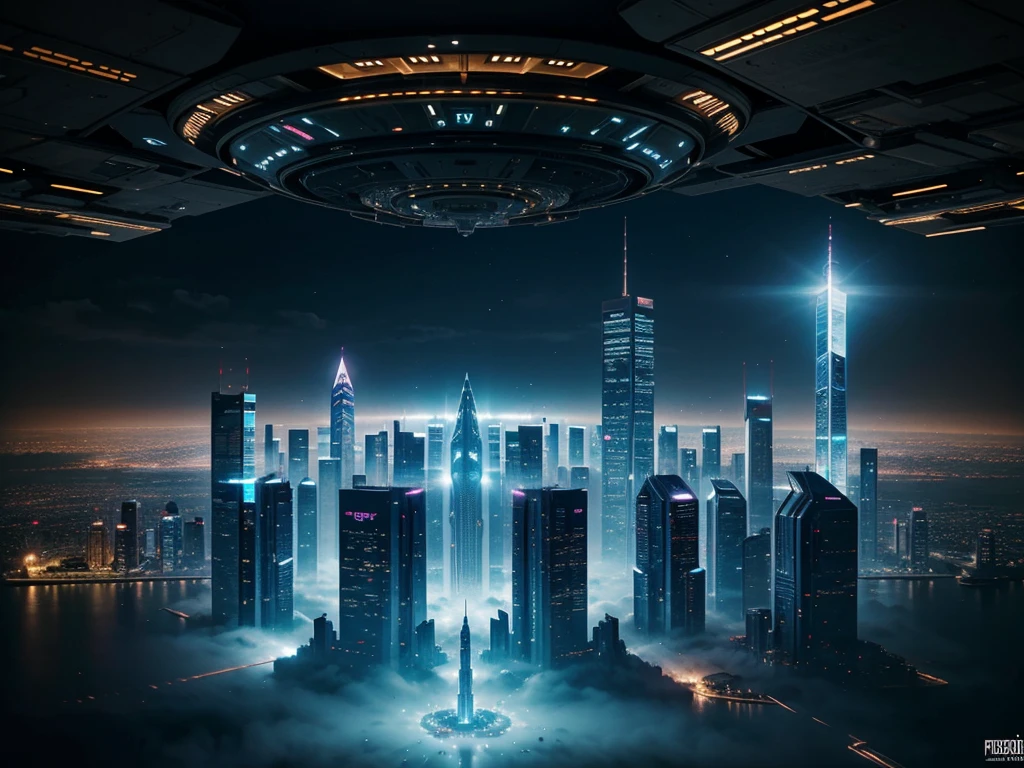 futuristic city, fantasy, 23rd century