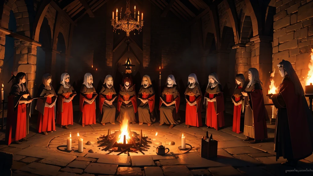 medieval satanic fire ritual