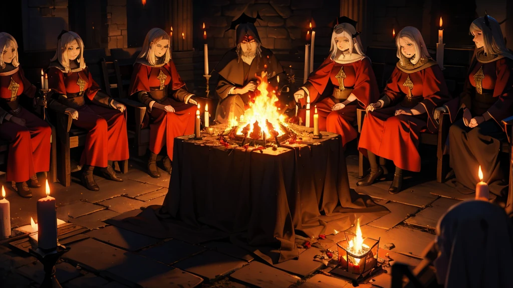 medieval satanic fire ritual