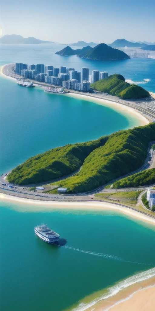 The southern coast of South Korea on a sunny spring day. Introduces players to the calm and serene environment of the port, with the Sewol ferry ready to set sail for Jeju Island.
