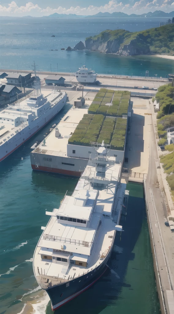 The southern coast of South Korea on a sunny spring day. Introduces players to the calm and serene environment of the port, with the Sewol ferry ready to set sail for Jeju Island.