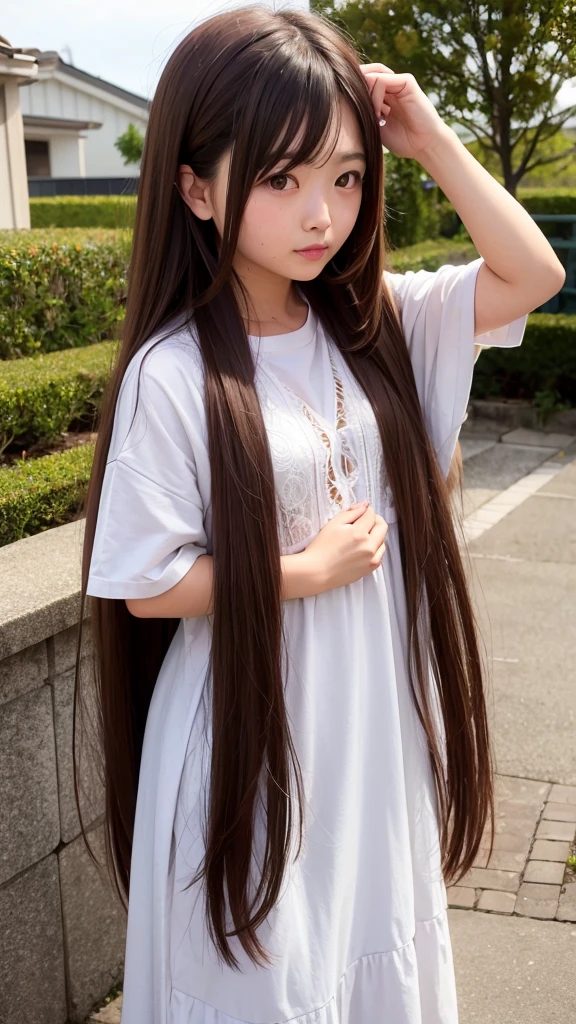 Brown Hair、long hair