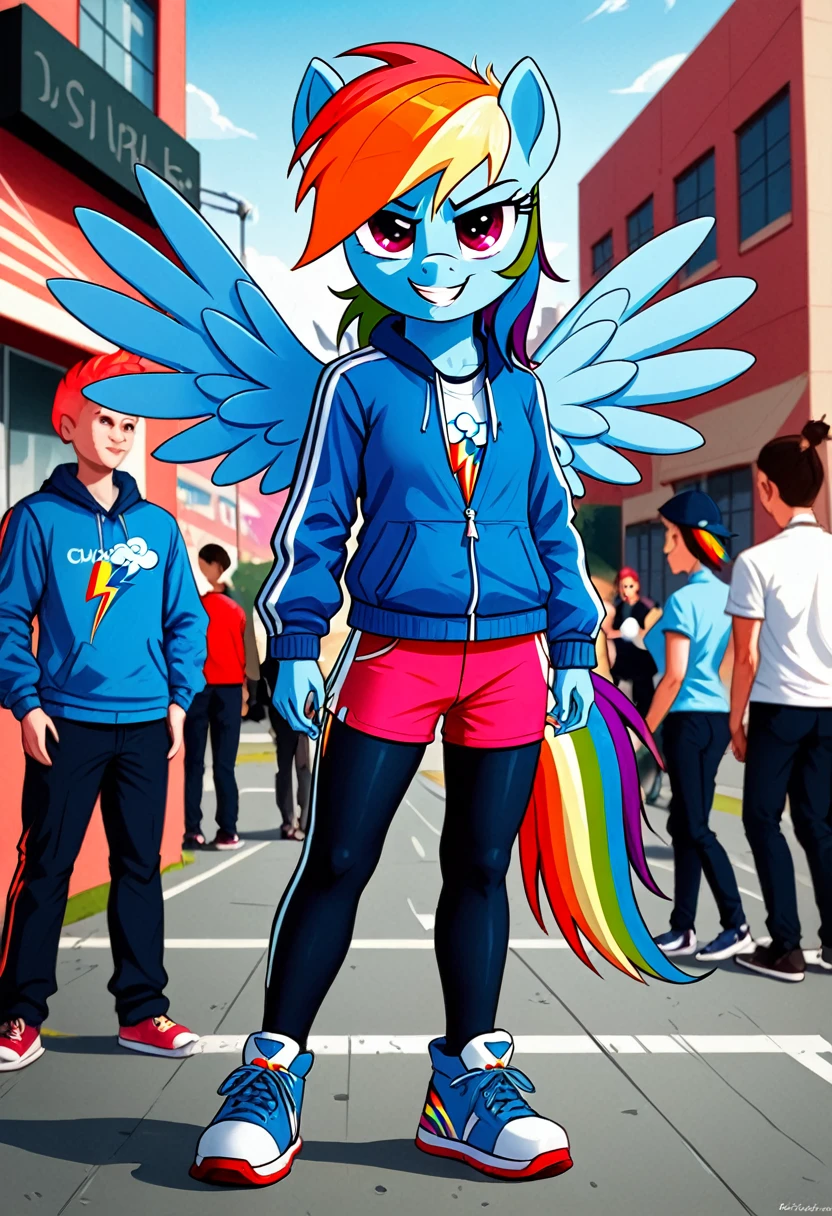 Mlp rainbow dash squid game and green and red