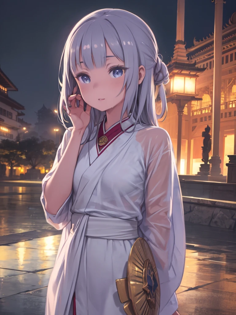 (8K, RAW Photos, Highest quality, Tabletop:1.2), (Realistic, Photorealistic:1.37),sacred. Louis (Luxury Wheels) (Azur Lane),One Girl,(Myanmar Girls), (aegyo sal:1),hair ornaments, Portraiture, (Myanmar traditional costume:1.1), necklace, Blue Claws,cute,Cityscape, night, rain, Wet, Professional Lighting, Photon Mapping, Radio City, Physically Based Rendering, Background Shwedigon Pagoda