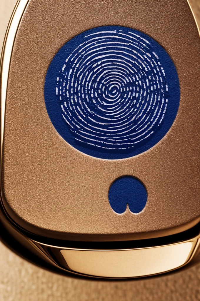 Create an image for my IDmaster brand, It uses a fingerprint and a person's silhouette, and adds a striking phrase that contrasts with the image.