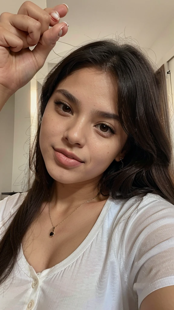EMILLY FERREIRA WITH HER LITTLE FINGER IN MY MOUTH TAKING SELFIE