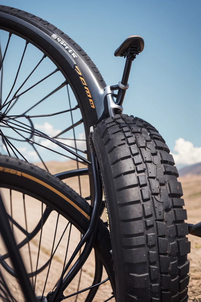 Mount with spokes behind