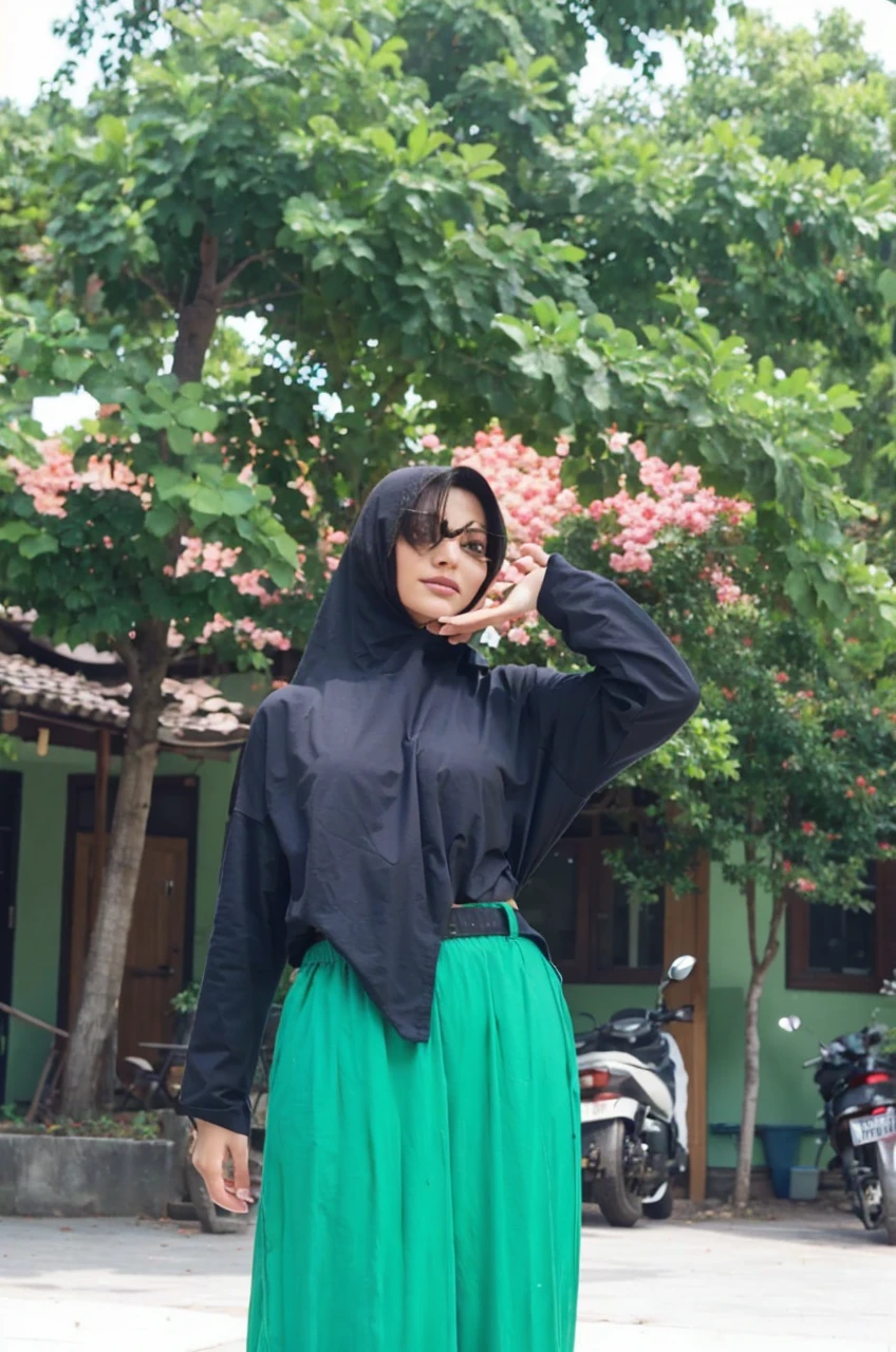 from head to toe, everything is open, not wearing a bra, bra, shirt, pants