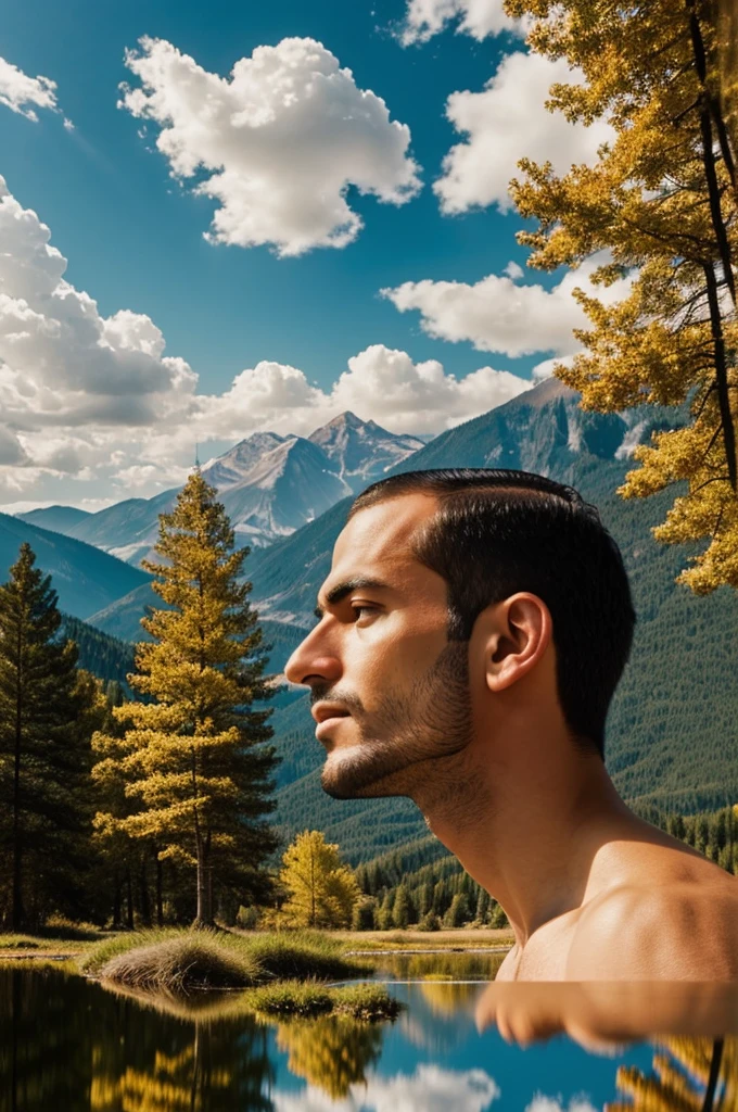 An image reflected in a millionaire or successful mind