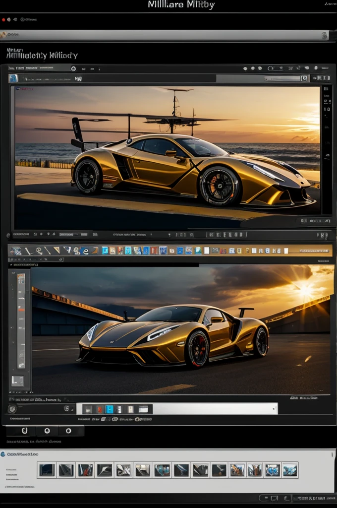Create an image of a millionaire metality 