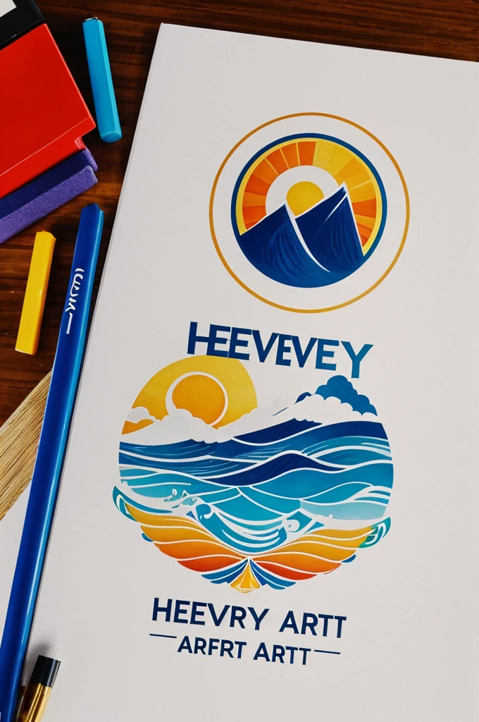 Logo that has to do with the name heavenly art 