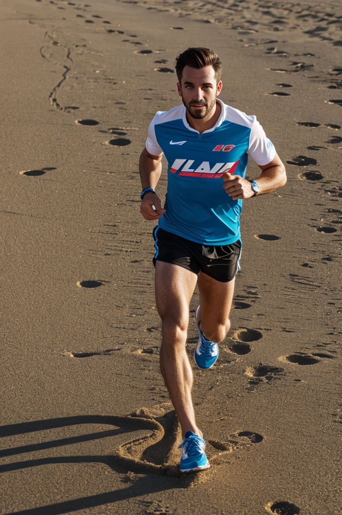Running on the beach racing logo