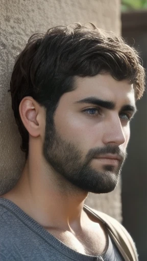 an judaean short hair man focusing on their faces.