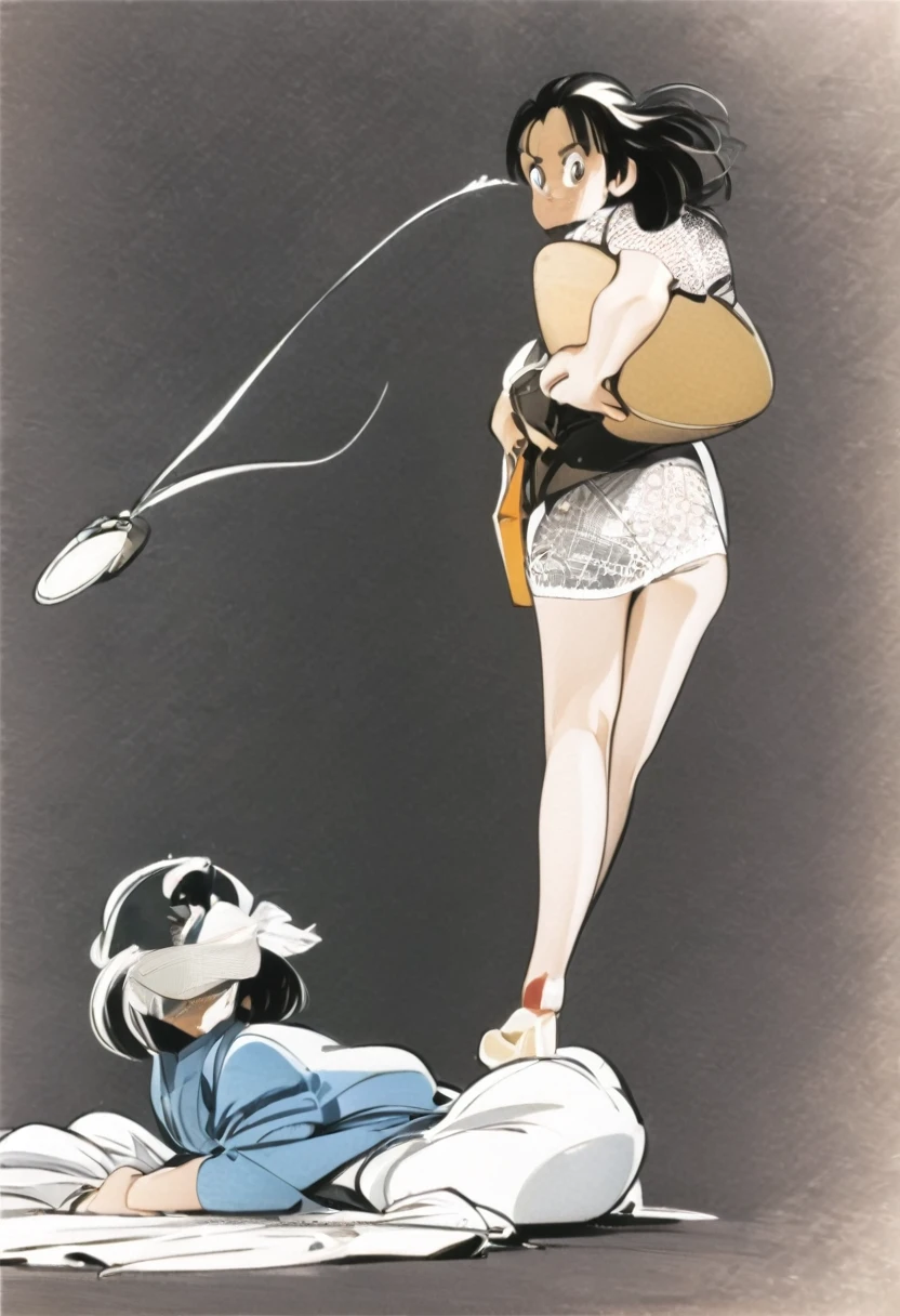 音無響子
Low - Angle、
Low - Angle、Long skirt、Hold down your skirt that is being blown up by the strong wind、Anime white panties in a strong wind、Crotch is visible
ローレグのパンツ、Color: White、
Crotch is visible、
、Lined、White lace lining、
