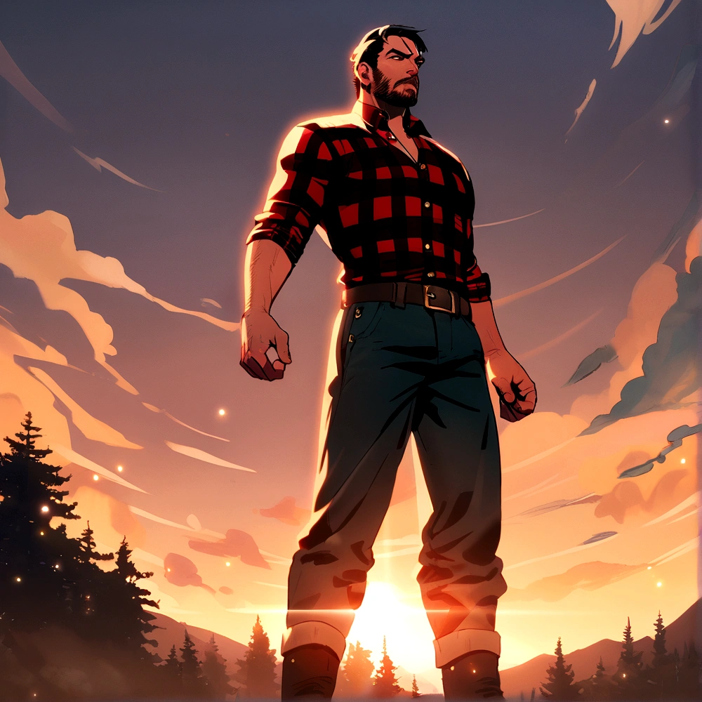 lumberjack, middle-age
