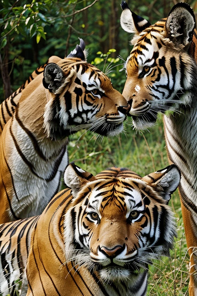 Deer and tiger are accepting