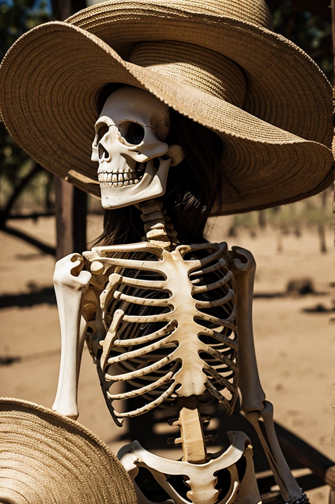 Skeleton dressed as a woman goes to buy groceries, comedy --auto --s2