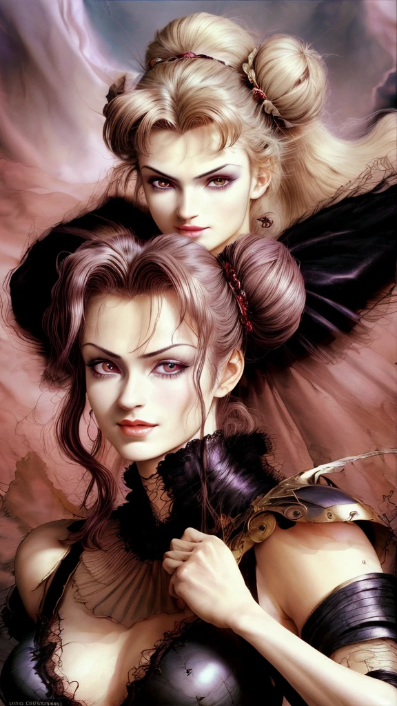 drill hair, curtained hair, hair bun, big hair, medium hair, bow hairband, heart-shaped pupils, raised eyebrows, smile, puckered lips, Surrealism, Renaissance, anime, anime style, cinematic lighting, depth of field, god rays, drop shadow, Fujicolor, first-person view, pov, Wide-Angle, anime style, Surrealism, UHD, retina, masterpiece, ccurate, textured skin, high details, highres, 16k
